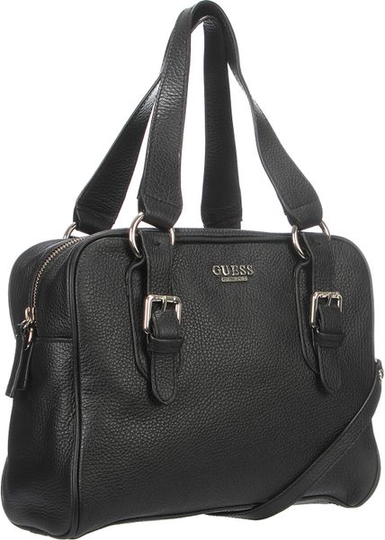 Guess Leather Bag in Black | Lyst