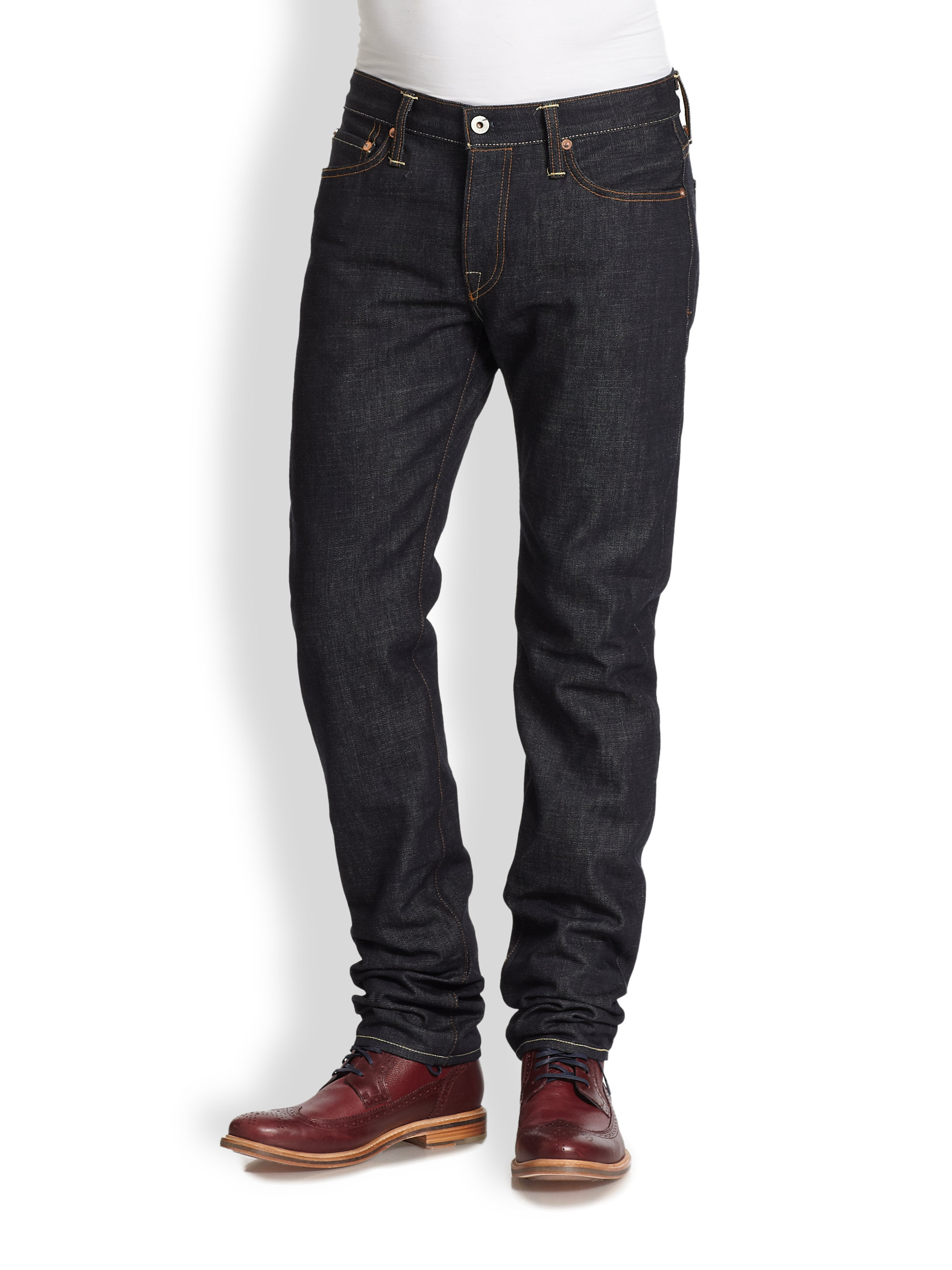 Jack spade Slimfit Selvedge Jeans in Blue for Men Lyst