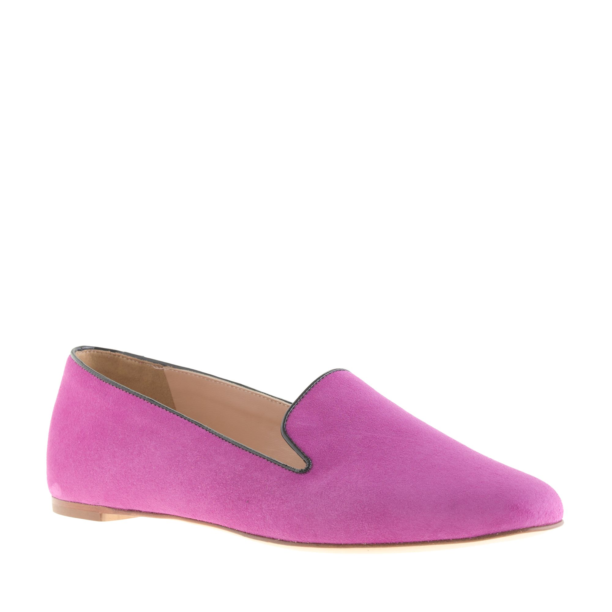 J.crew Darby Suede Loafers in Purple Lyst