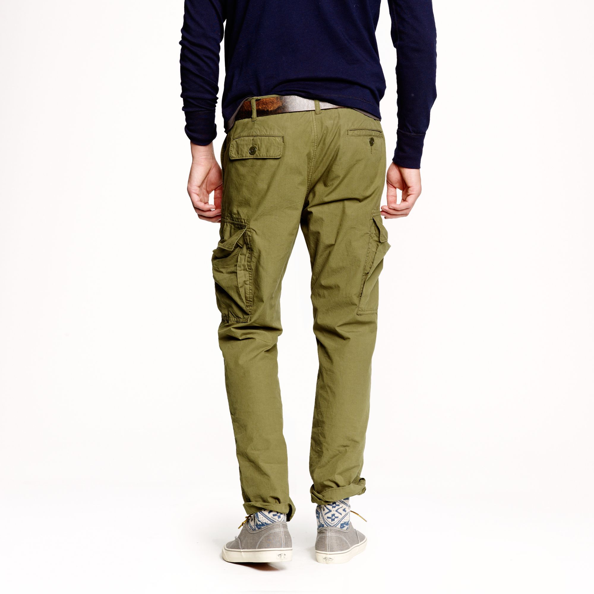 cargo button pants