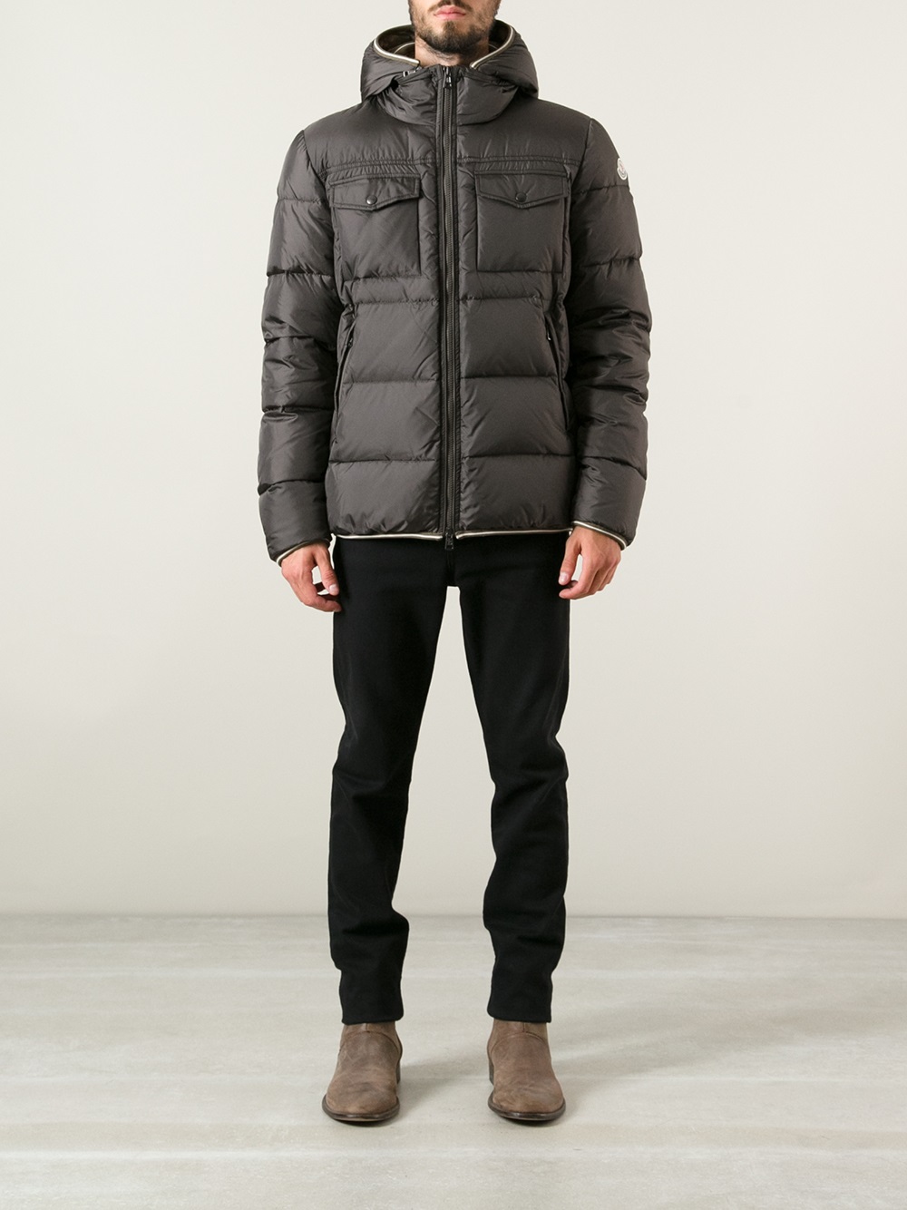 Moncler Thomas Jacket in Brown for Men - Lyst