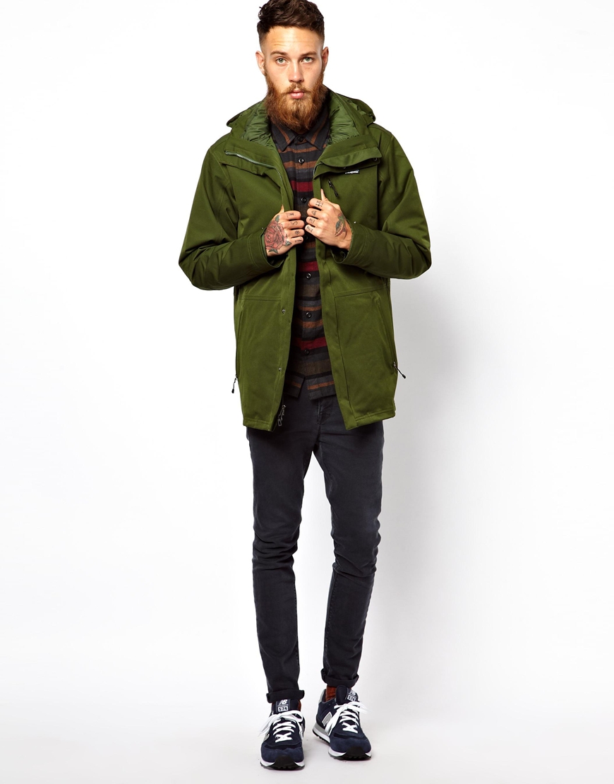 green 3 in 1 jacket