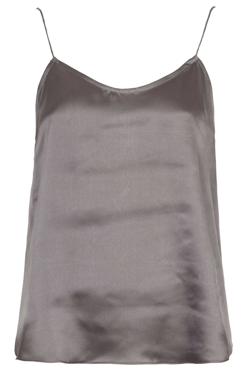 grey satin cami