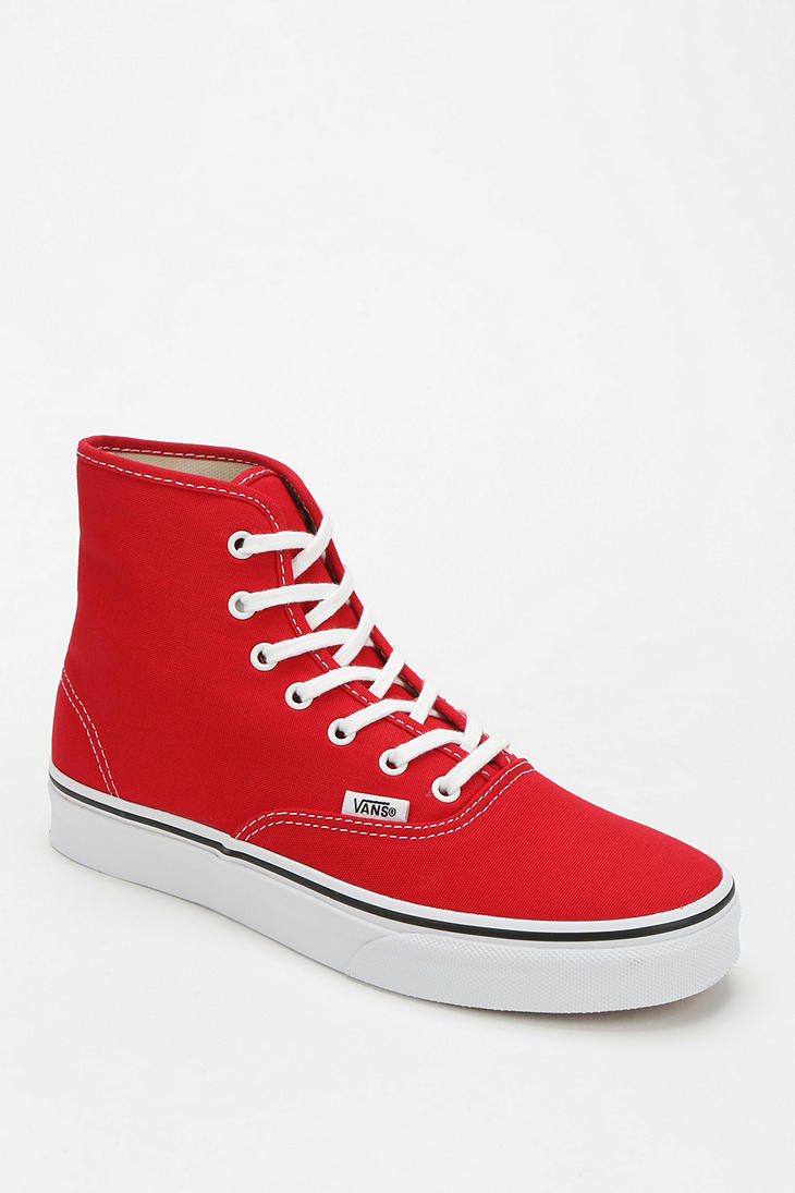 Urban Outfitters Vans Authentic Canvas Hightop Sneaker in Red for Men |  Lyst Canada