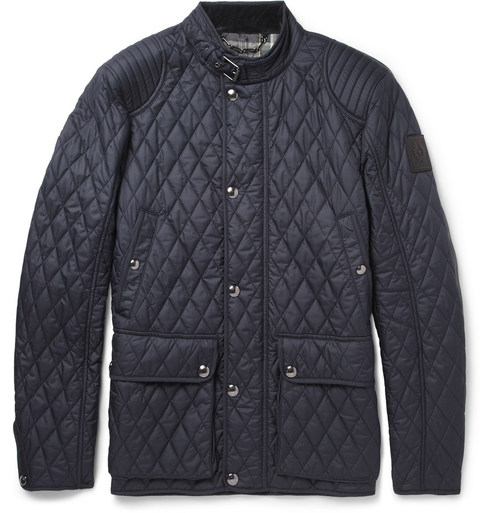Belstaff Quilted Lightweight Jacket in Blue for Men Lyst