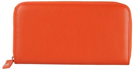 Giorgio Fedon 1919 Wallet in Orange | Lyst