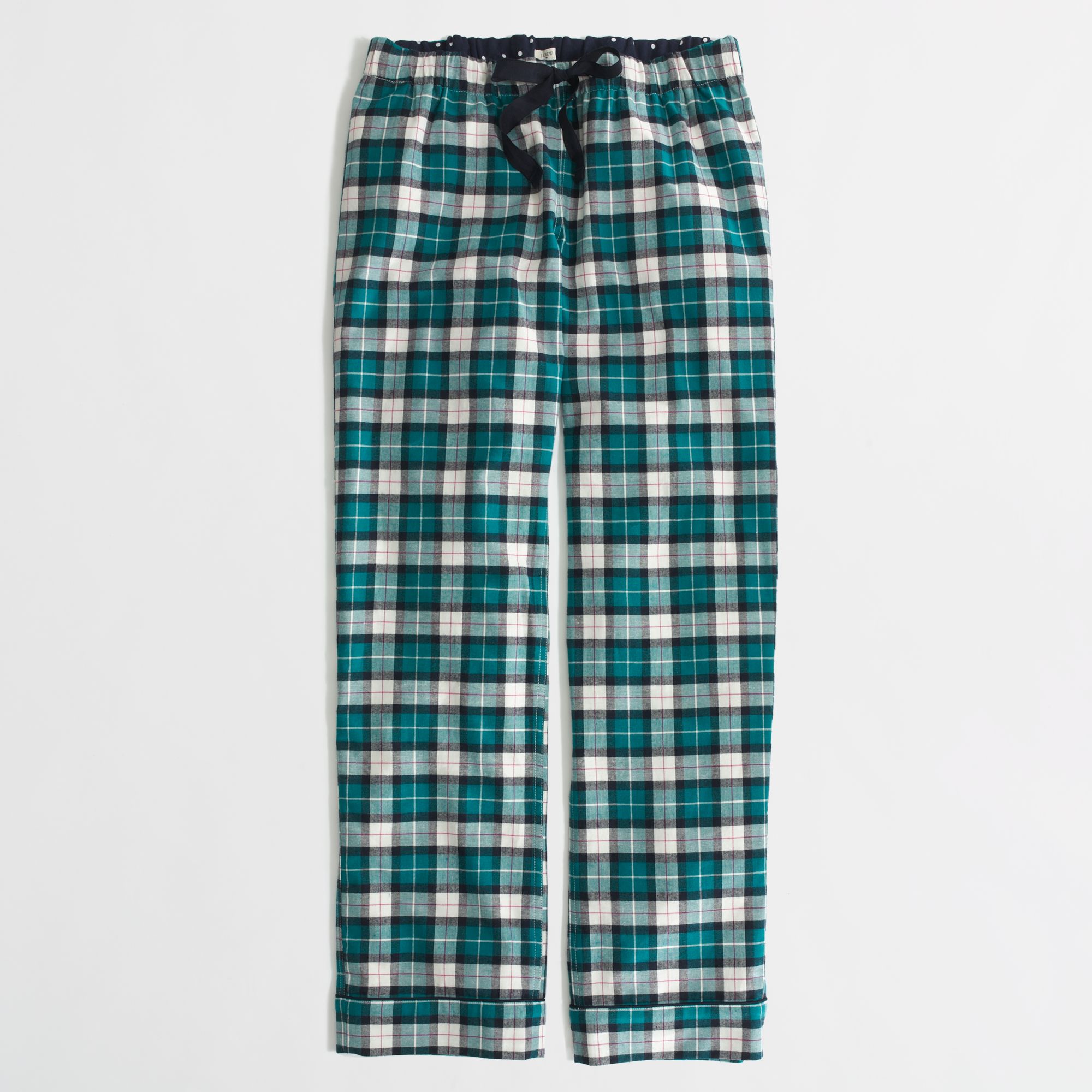 J.crew Factory Plaid Flannel Pajama Pant in Green | Lyst