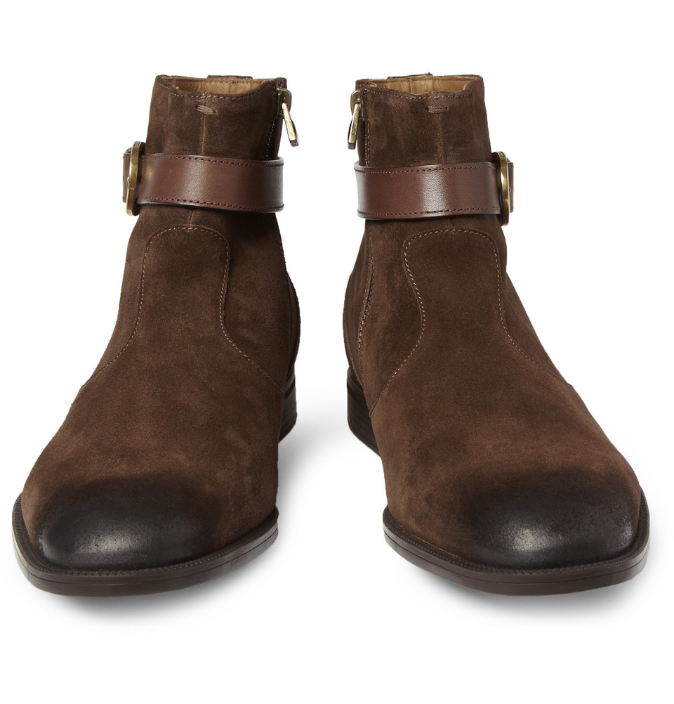 Lyst - Jimmy choo Bryant Suede Chelsea Boots in Brown for Men