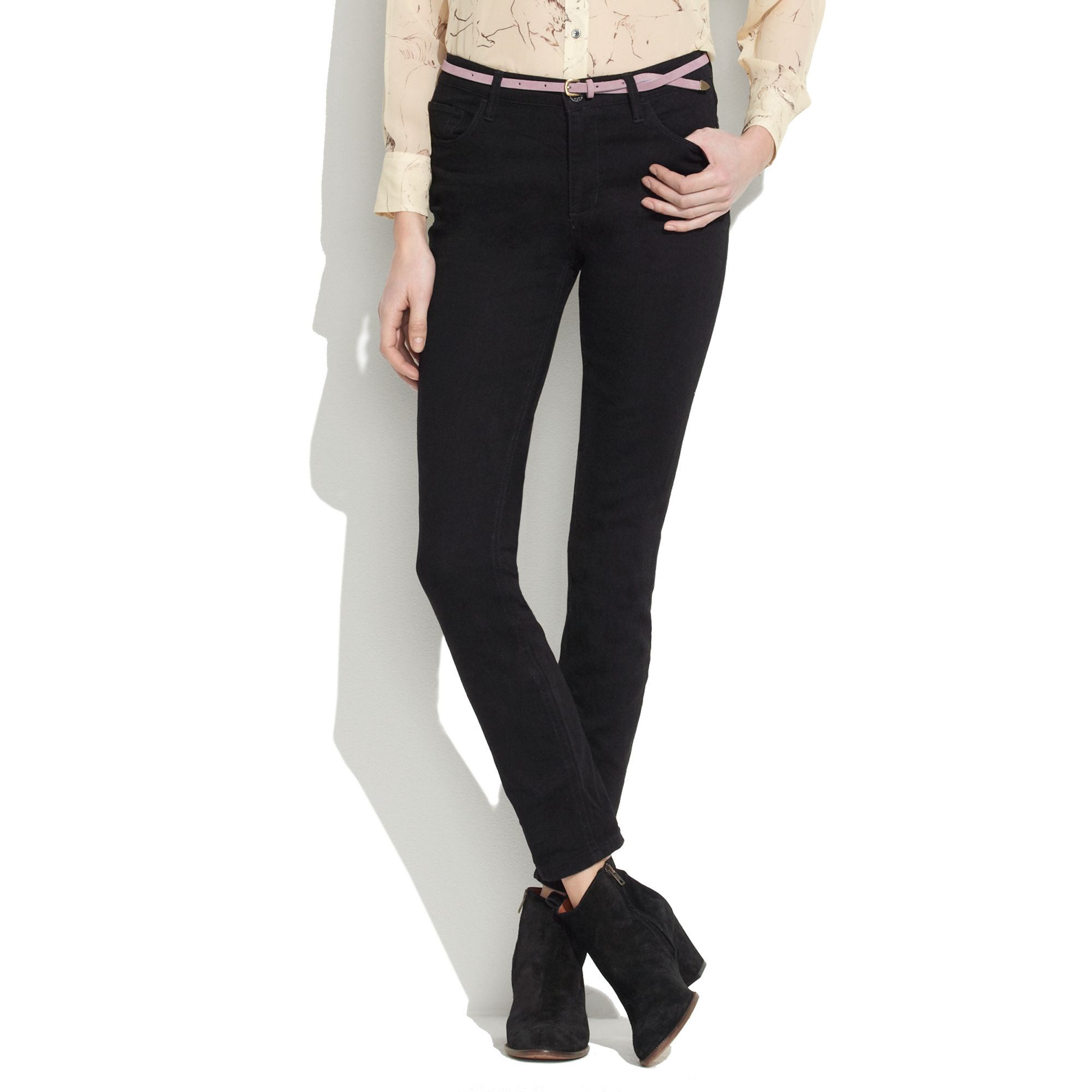 madewell black skinny skinny jeans