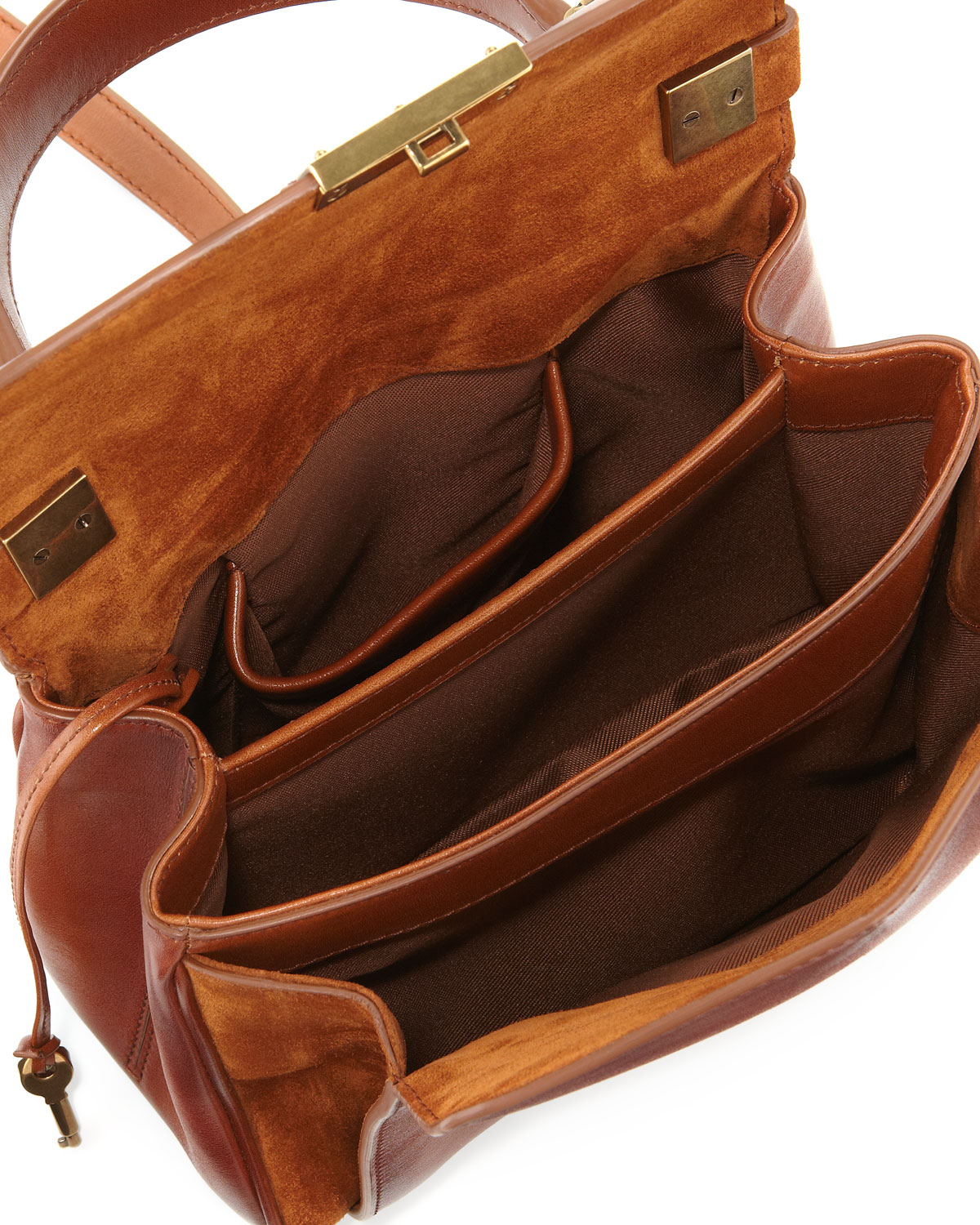 Marc Jacobs Grand Metropolitan Waxed Mini Satchel Bag in Brown - Lyst