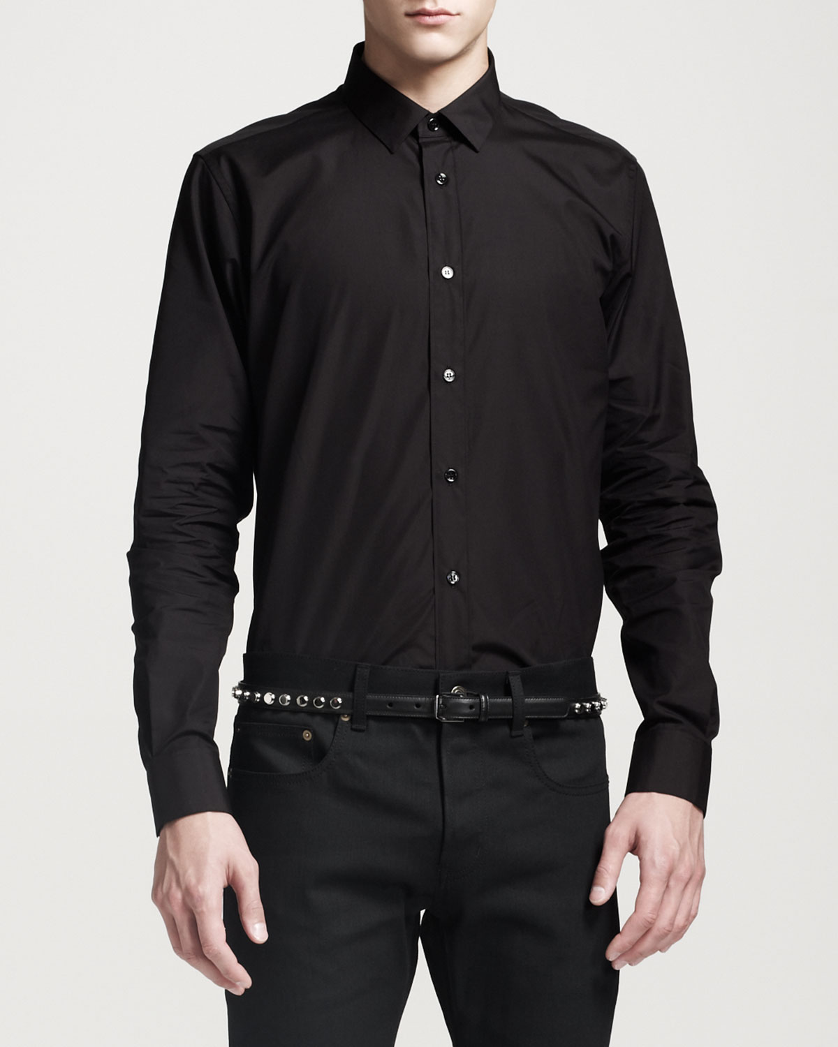 saint laurent skinny belt