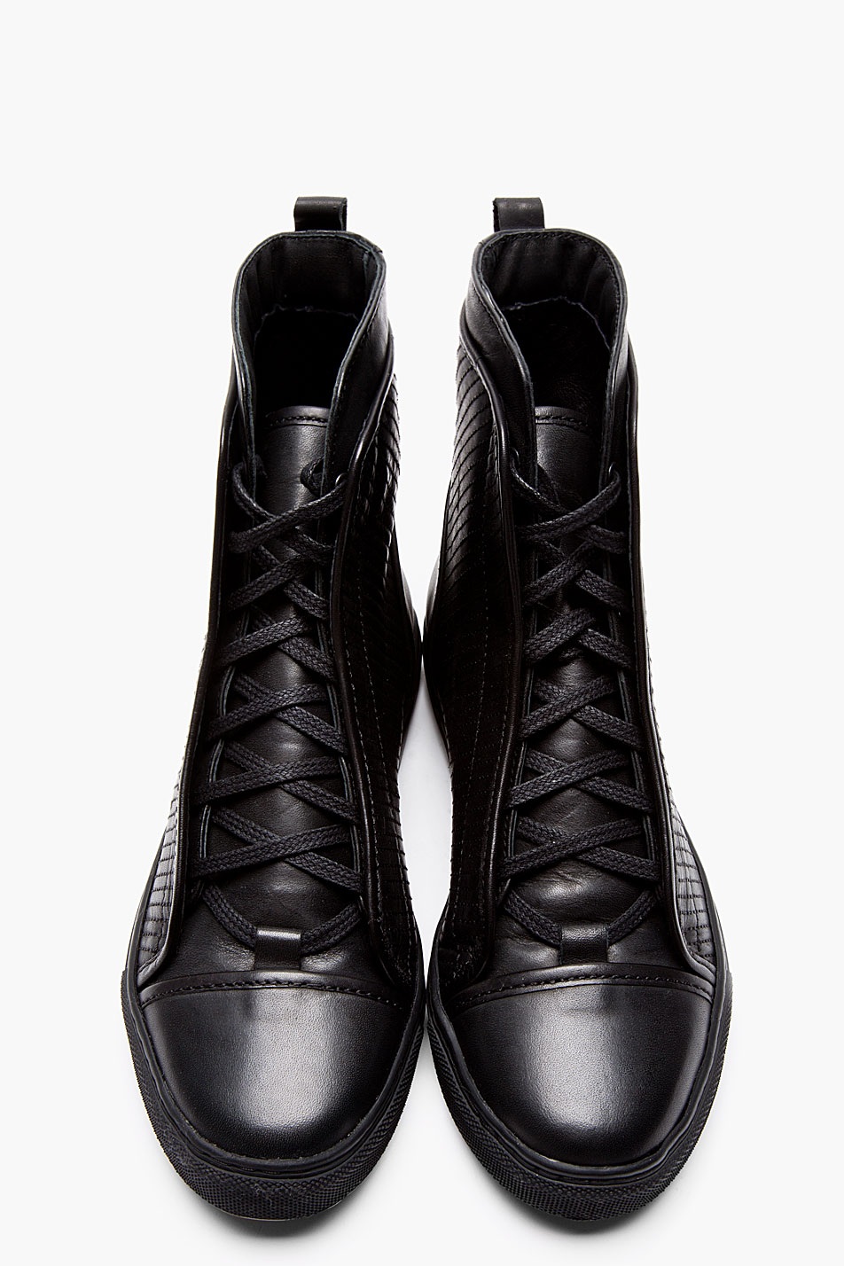 Silent - damir doma Black Stitched Leather Solta Sneakers in Black for ...