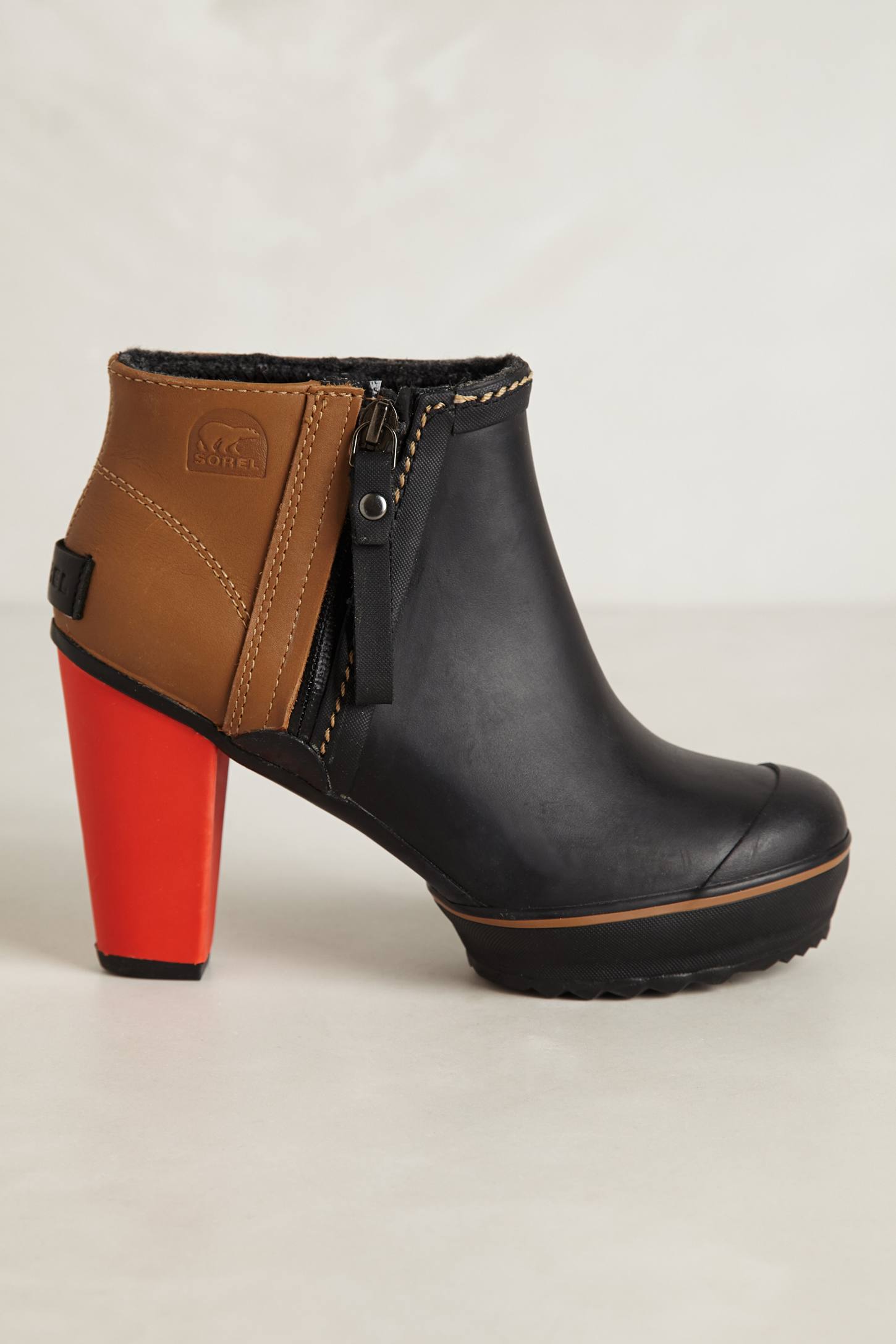 sorel black ankle boots