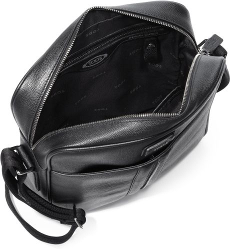 Tod's Leather Camera Bag in Black for Men | Lyst