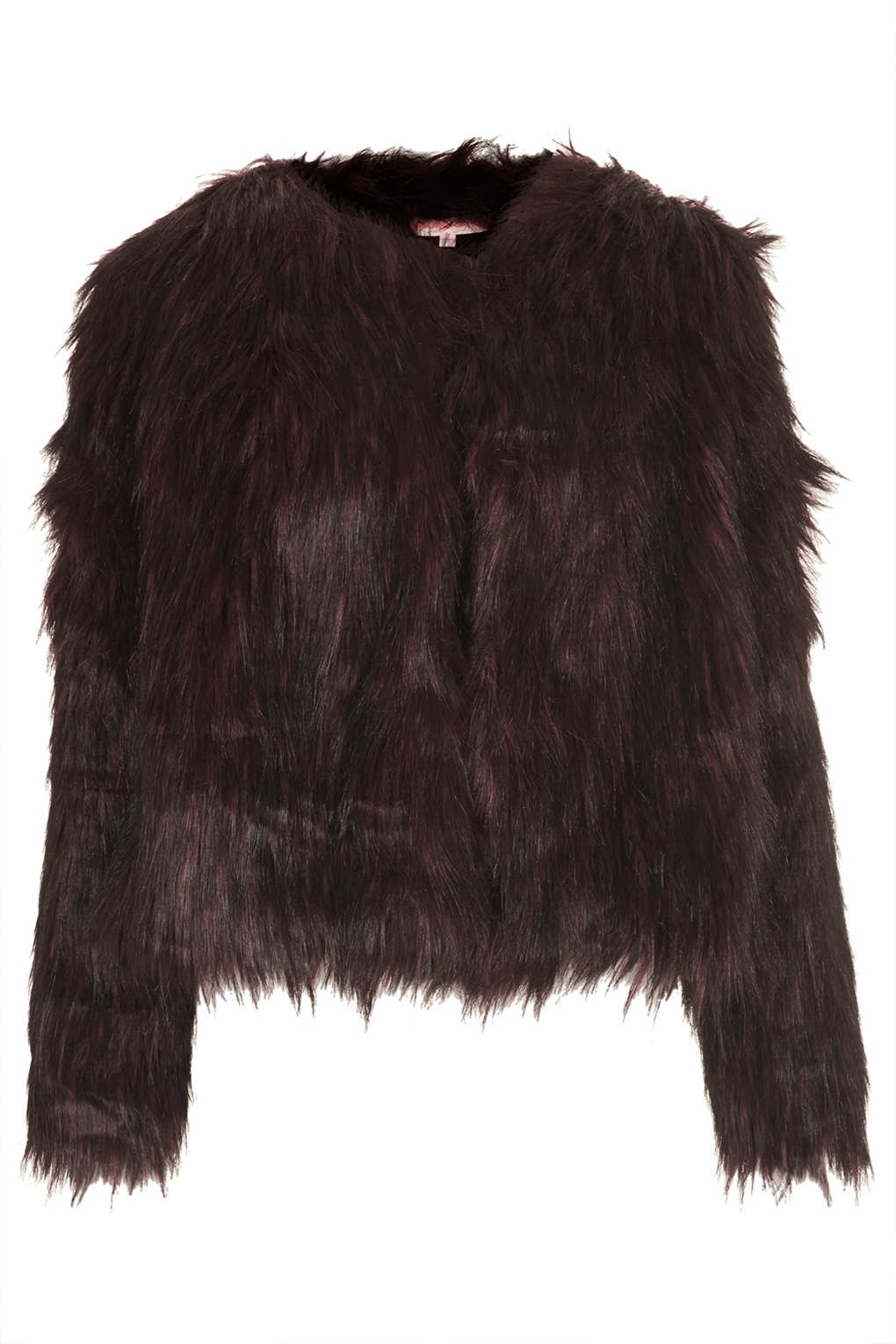 Lyst Faux Fur Coat By Oh My Love in Brown