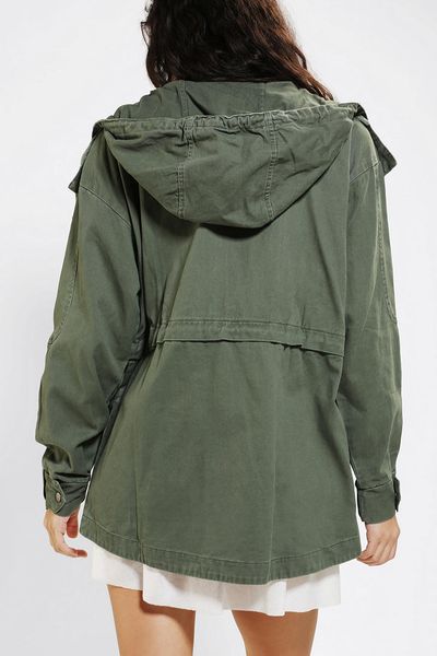 Urban Outfitters Margot Hooded Oversized Parka in Green (OLIVE) | Lyst