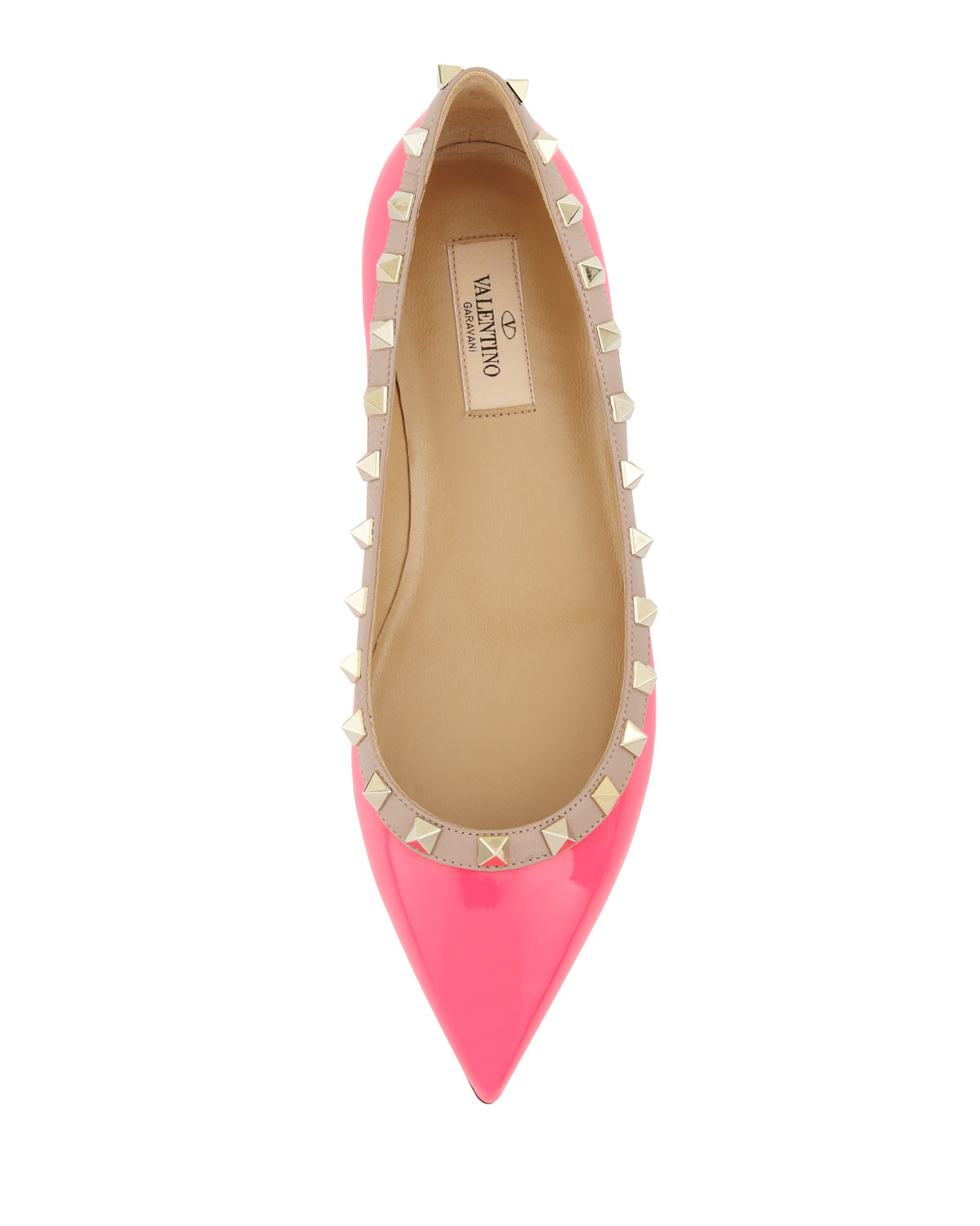 valentino pink flats