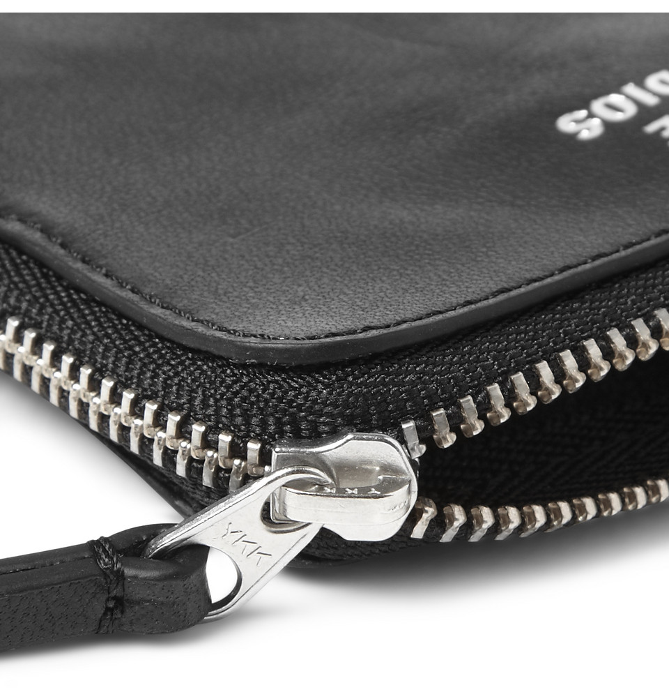 Acne Studios Zipped Leather Wallet in Black for Men | Lyst
