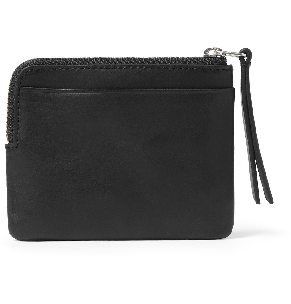 Acne Studios Zipped Leather Wallet in Black for Men | Lyst