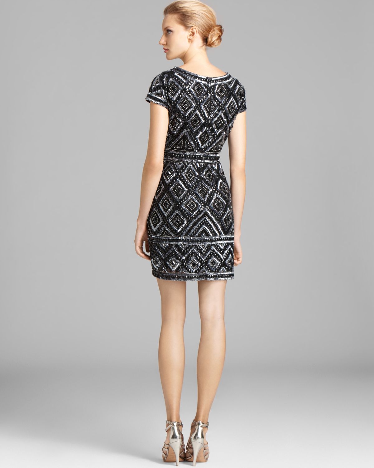 Adrianna Papell Beaded Dress - Cap 