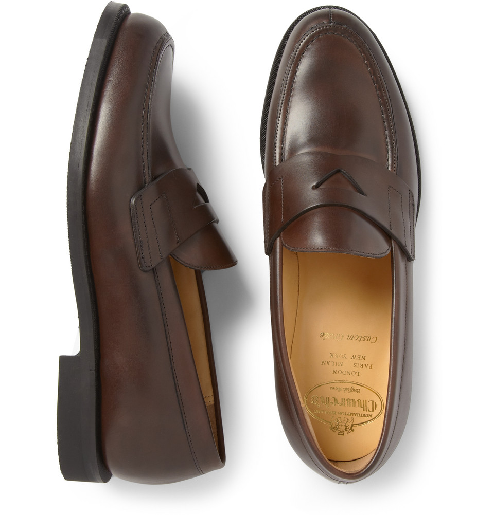 Lyst Church's Elveden Leather Penny Loafers in Brown for Men