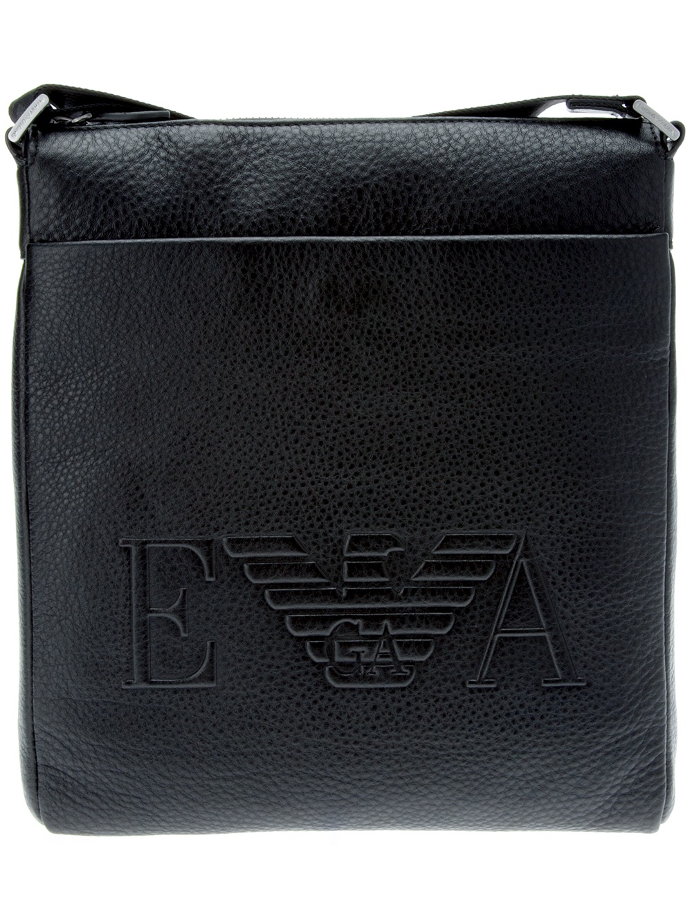 Emporio Armani Messenger Bag in Black for Men - Lyst