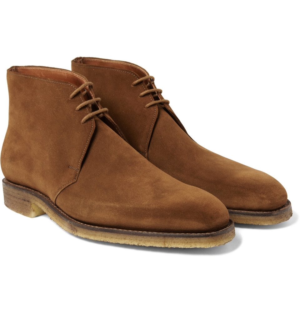 Lyst - George Cleverley Nathan Suede Desert Boots in Brown for Men