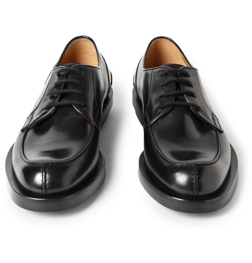 Gucci Leather Split Toe Derby Shoes in Black for Men Lyst