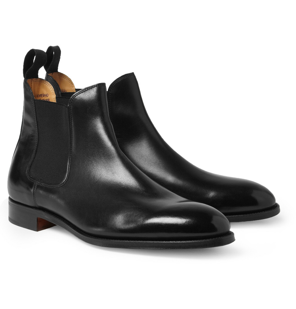 John Lobb Chesland Leather Chelsea Boots in Black for Men - Lyst