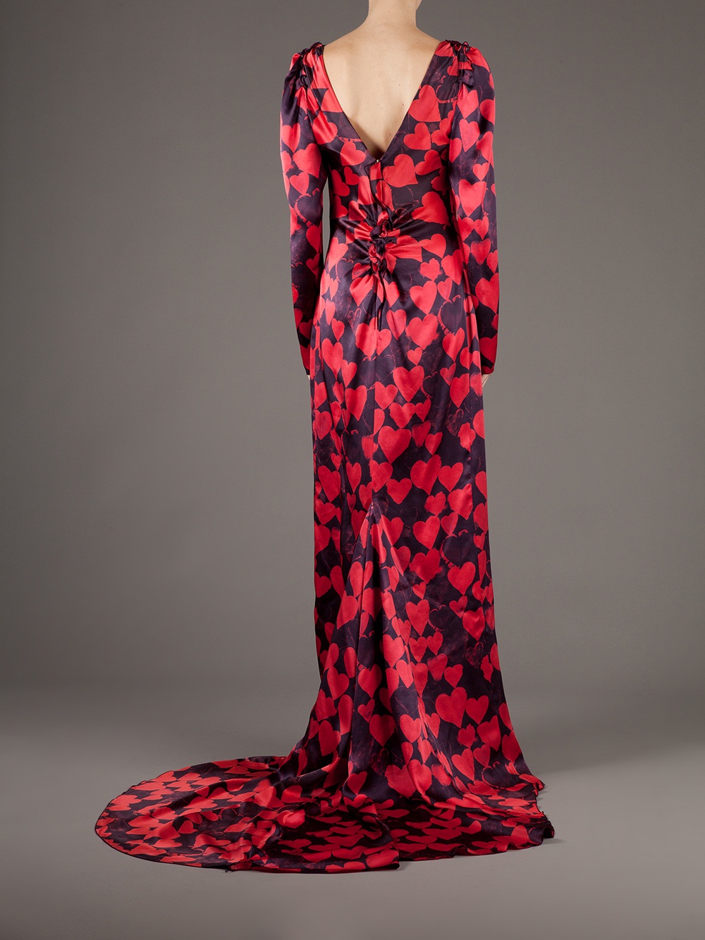 Lanvin Heart Dress in Red - Lyst