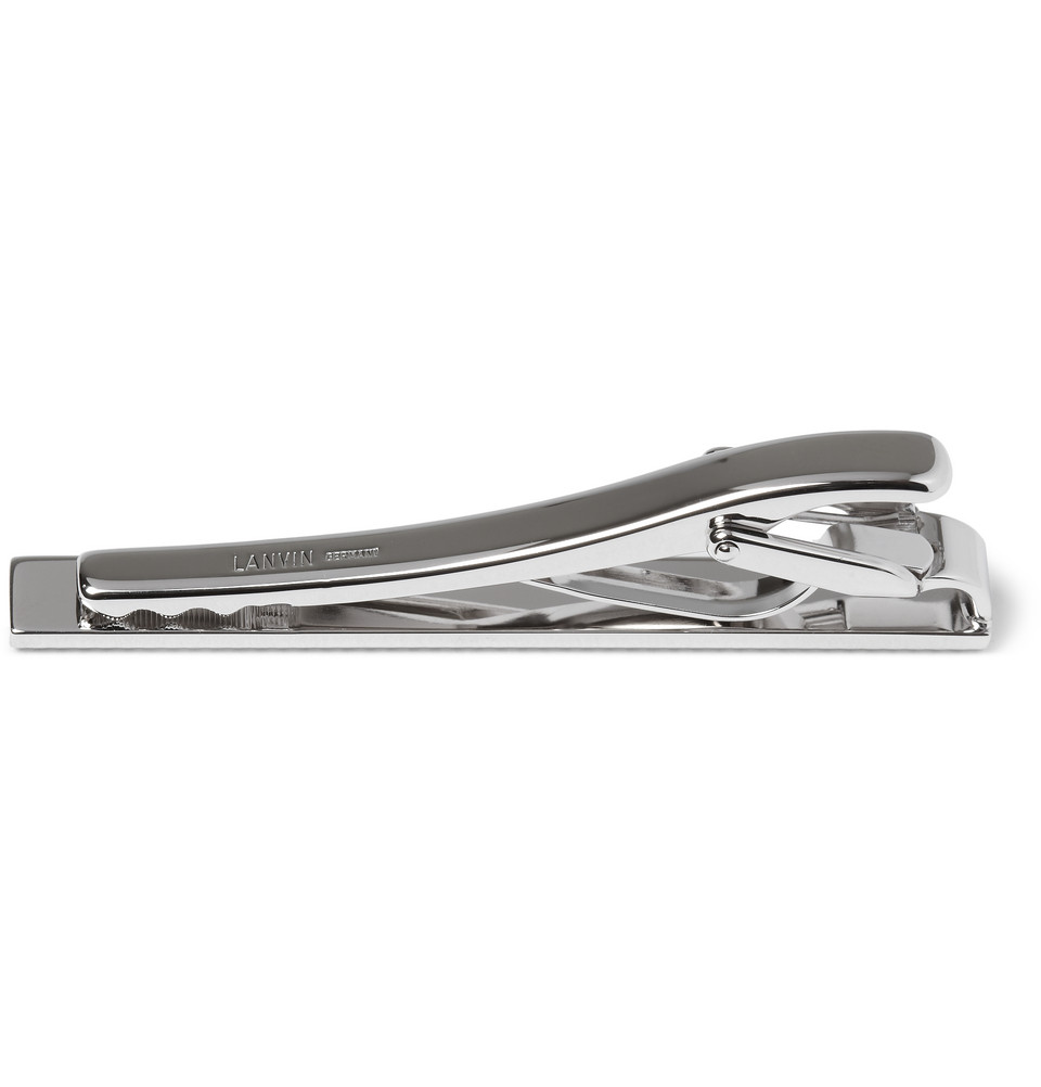 Download Lanvin Engraved Metal Tie Clip in Metallic for Men - Lyst Yellowimages Mockups