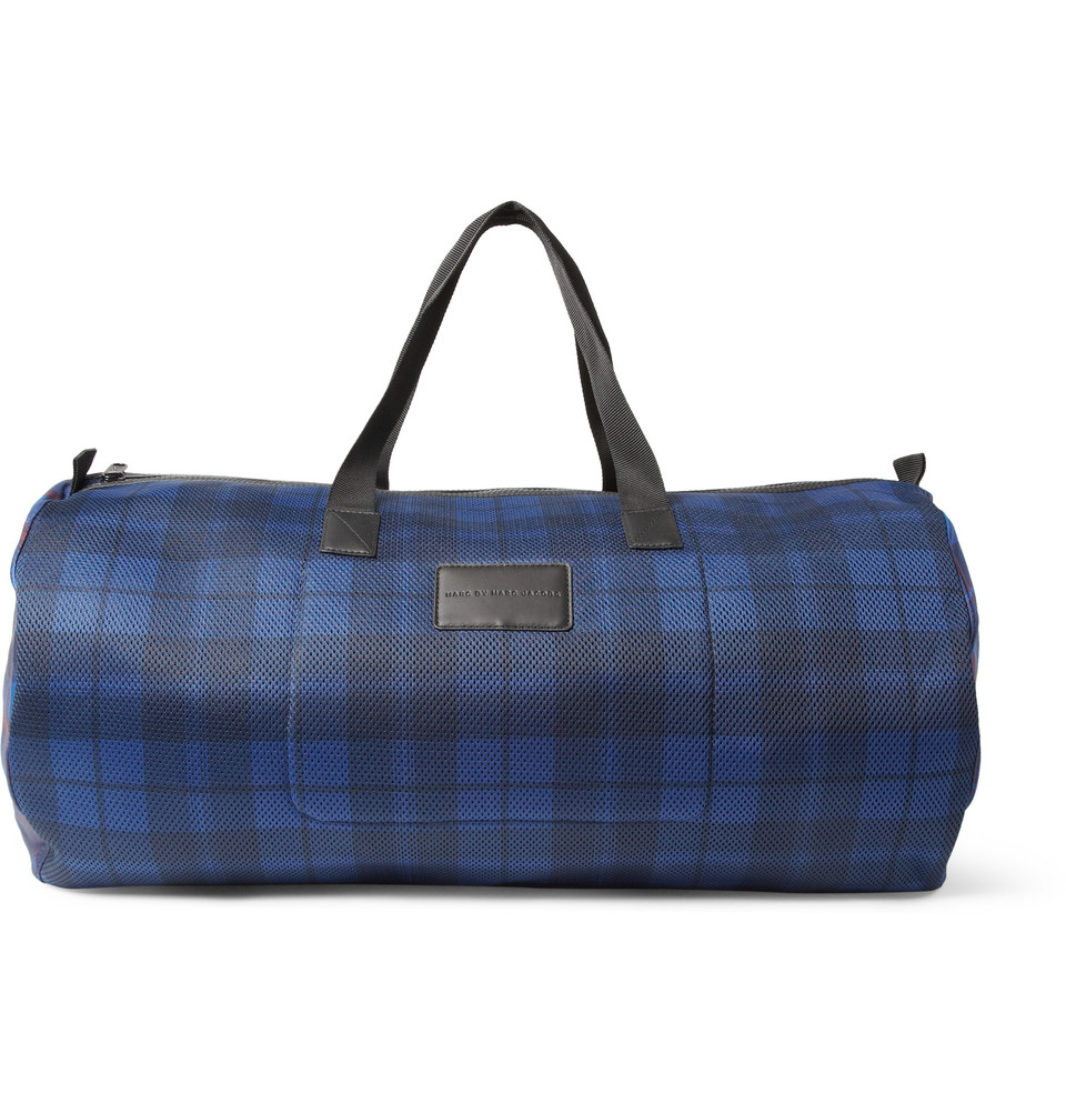 Lyst - Marc By Marc Jacobs Plaid Mesh Holdall Bag in Blue for Men