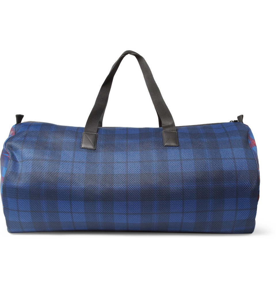 Marc By Marc Jacobs Plaid Mesh Holdall Bag in Blue for Men - Lyst