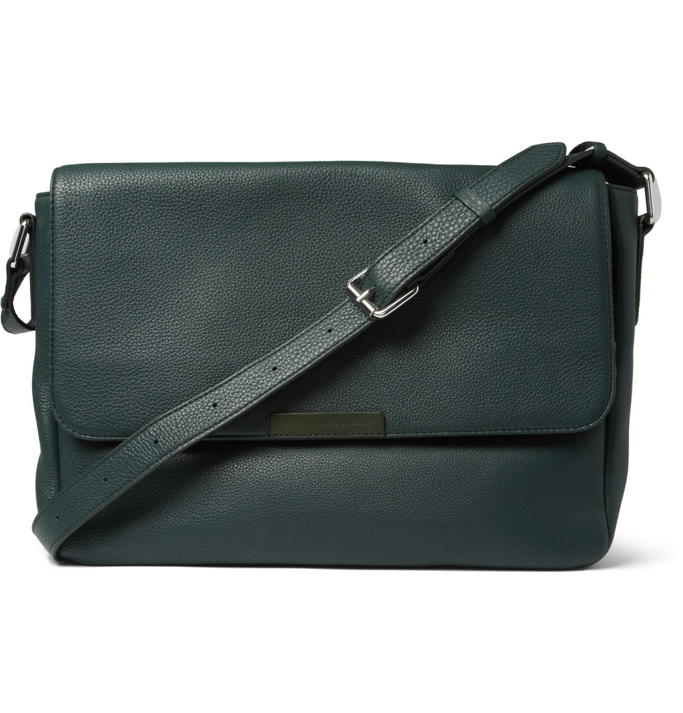 Marc By Marc Jacobs Fullgrain Leather Messenger Bag in Green for Men | Lyst