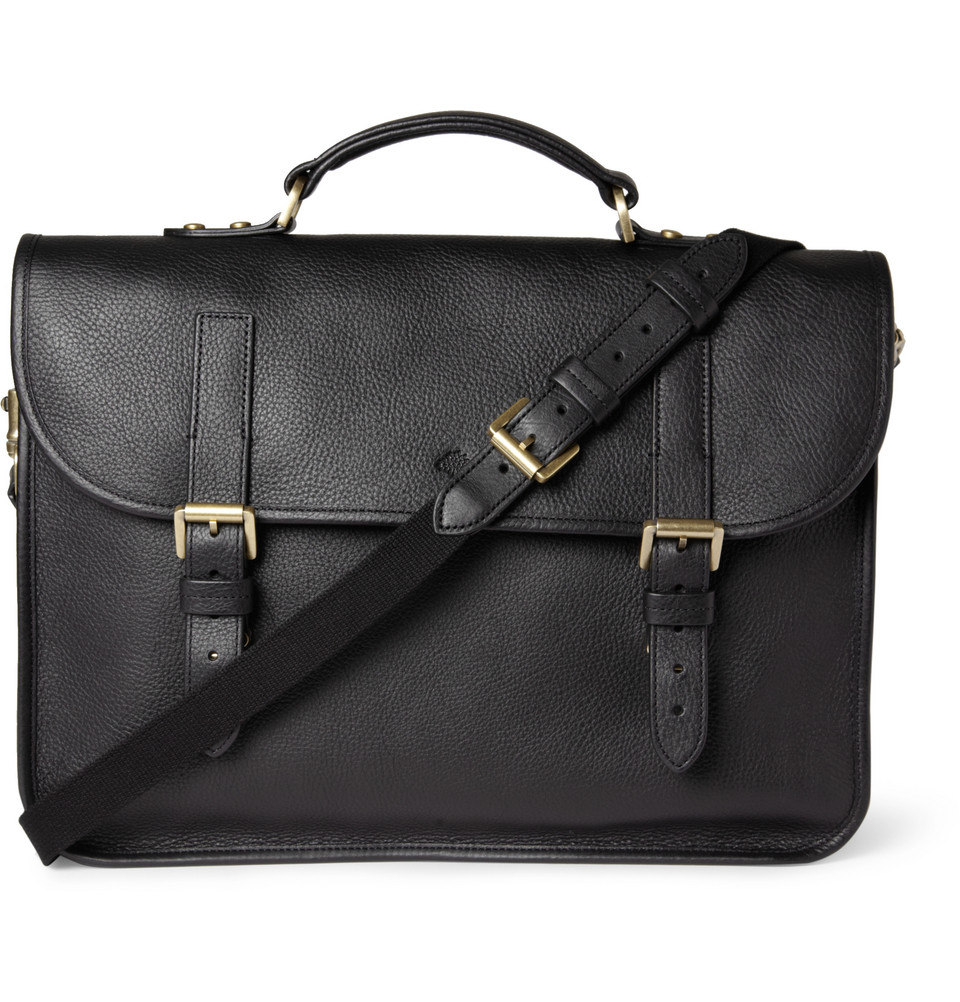 Mulberry Elkington Leather Briefcase in Black for Men - Lyst