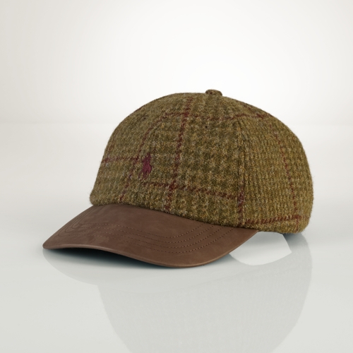 Polo Ralph Lauren Tweed Leather Sport Cap in Natural for Men | Lyst