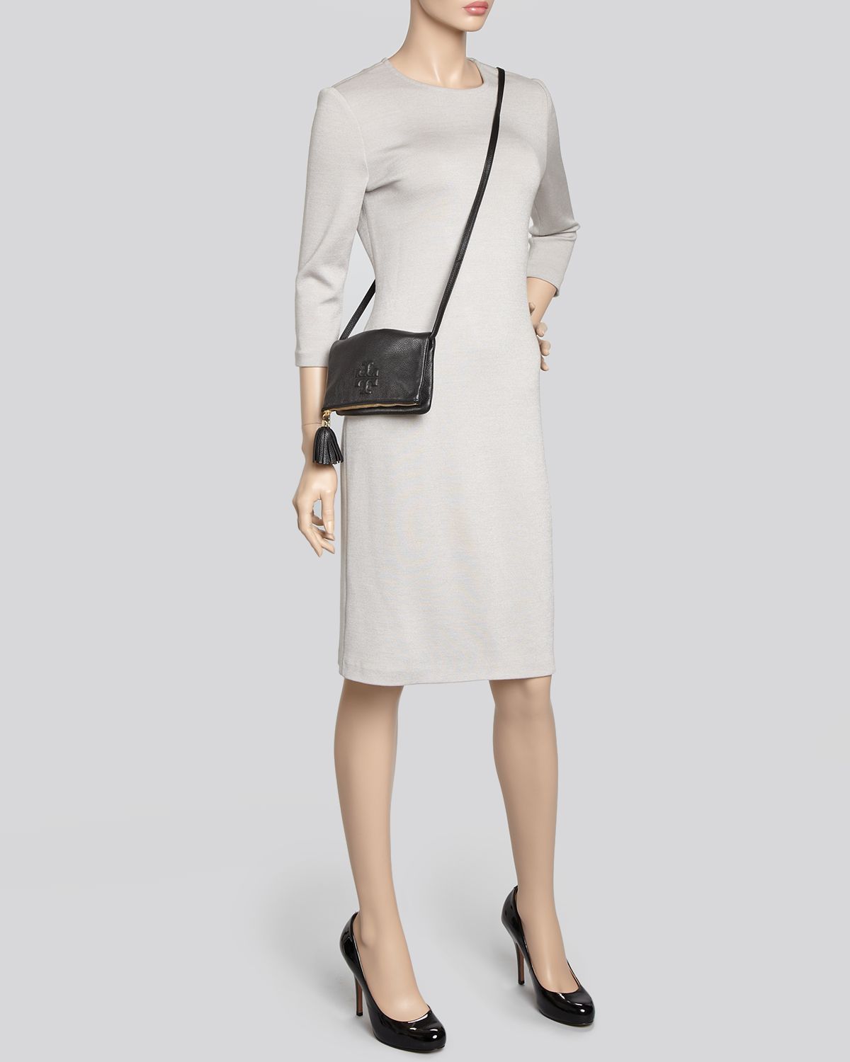 Lyst Tory Burch Crossbody Thea Mini Foldover in Black