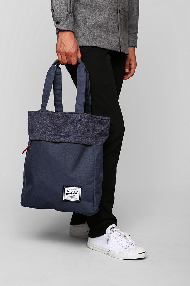 Urban Outfitters Herschel Supply Co Harvest Knitted Tote Bag in Navy (Blue)  | Lyst