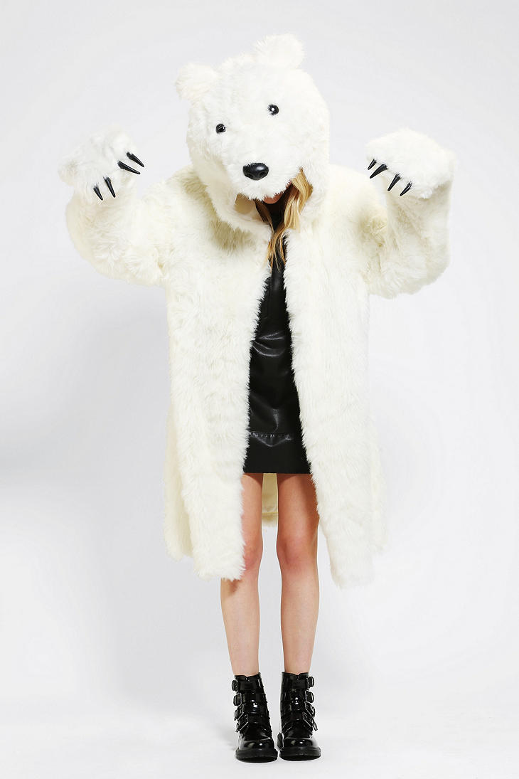 Urban Outfitters Polar Bear Coat Costume in White | Lyst