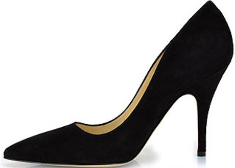 Kate Spade Licorice Pump in Black Suede in Black | Lyst