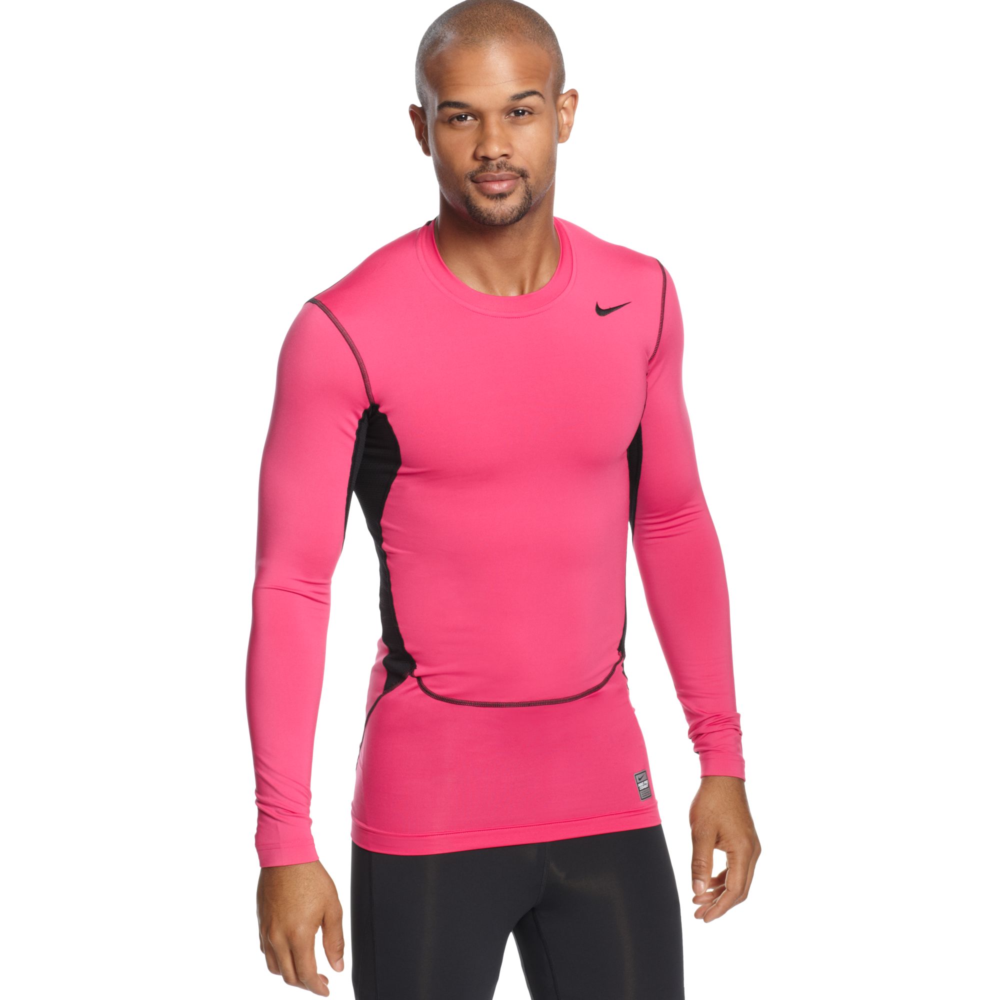 black and pink nike shirt mens