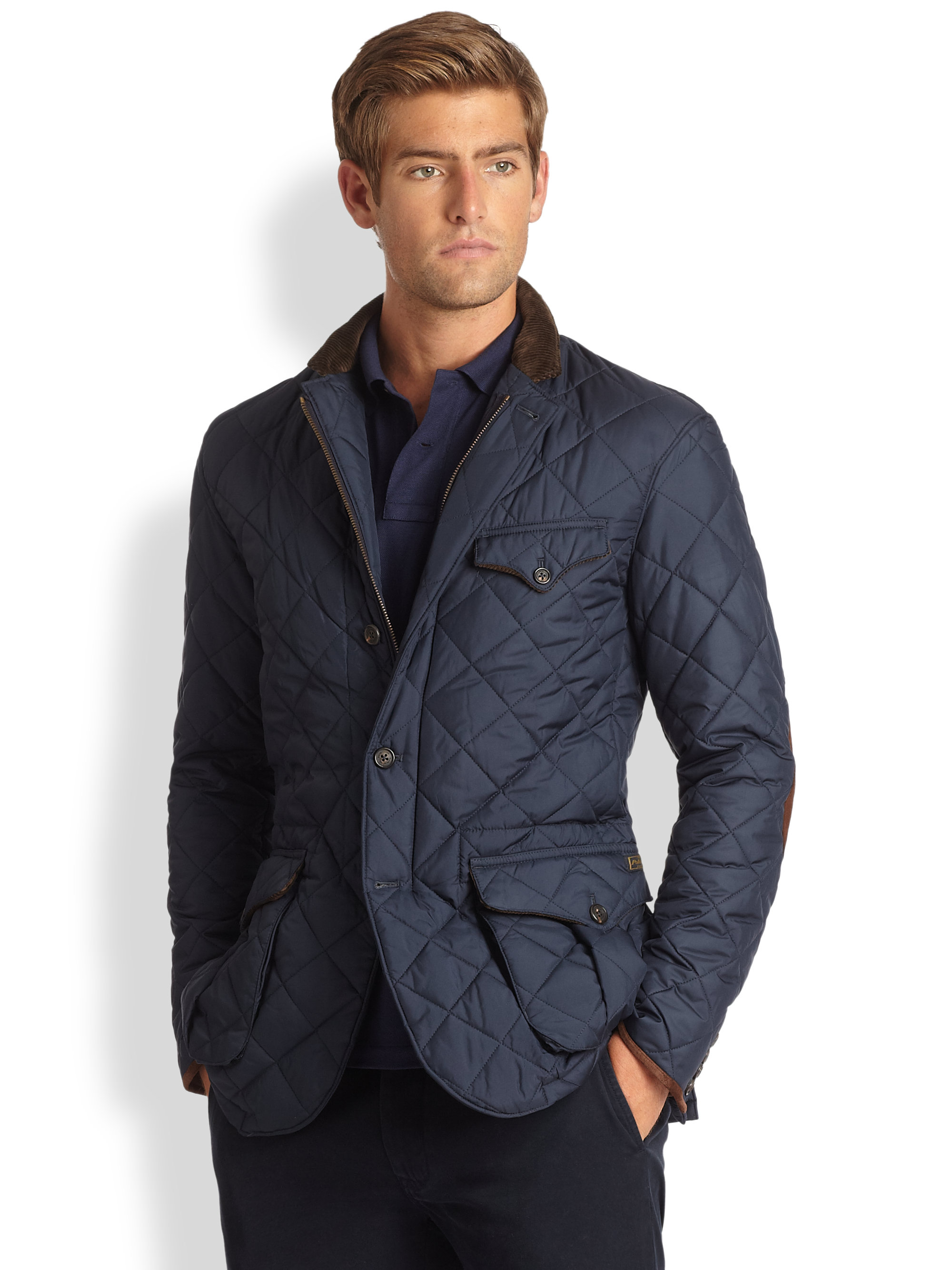 Polo Ralph Lauren Quilted Sportcoat in Blue for Men - Lyst