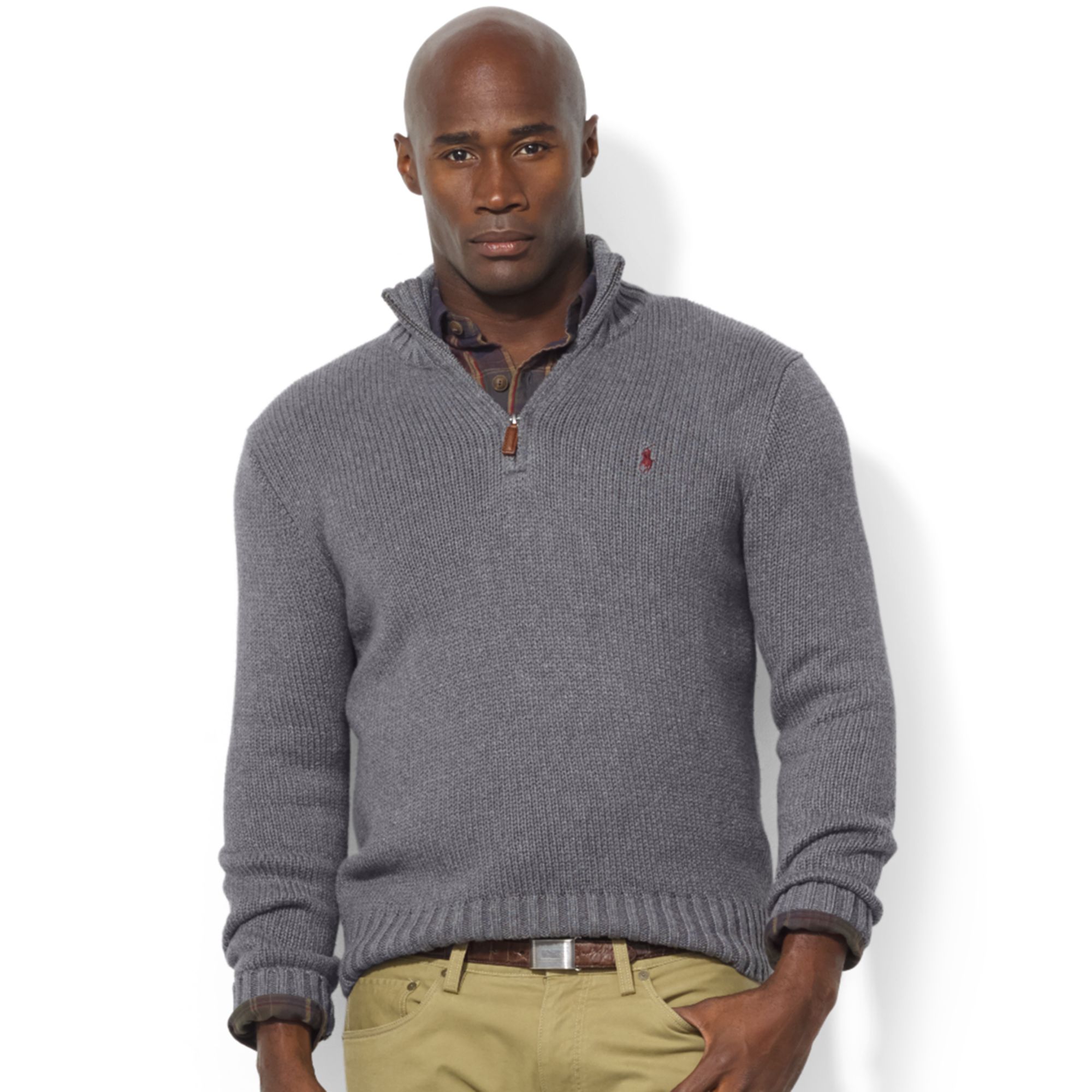 ralph lauren grey pullover