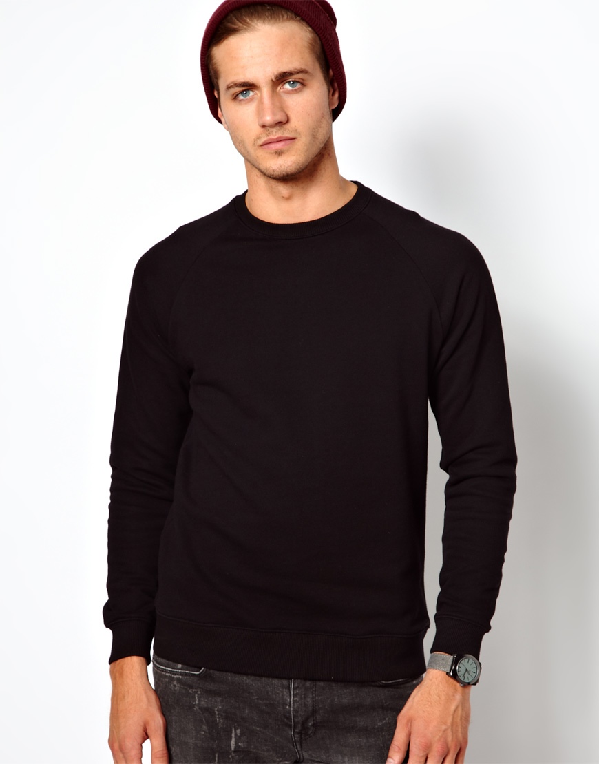 asos black sweatshirt