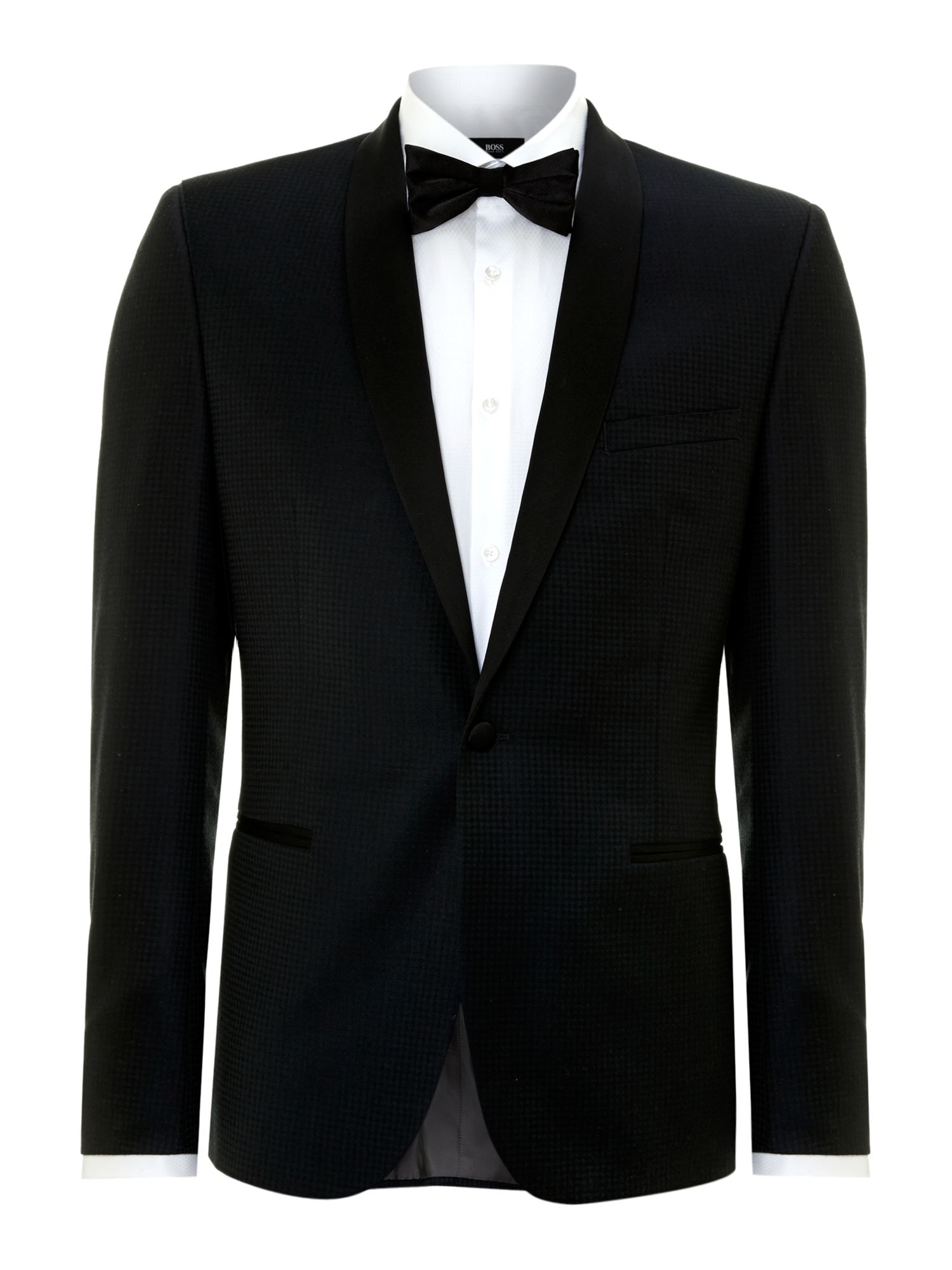 Ben Sherman Shawl Collar Slim Dinner Suit Jacket in Black for Men (Navy