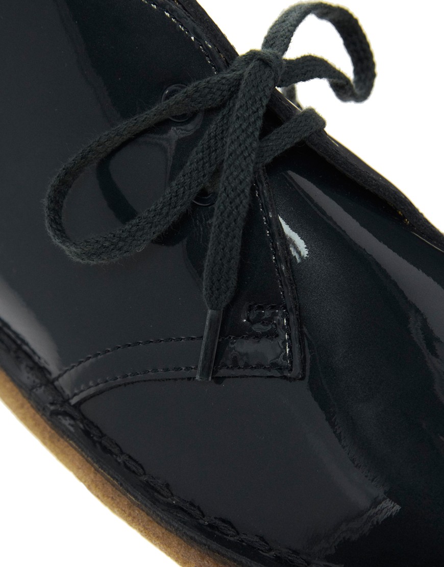 clarks patent desert boots