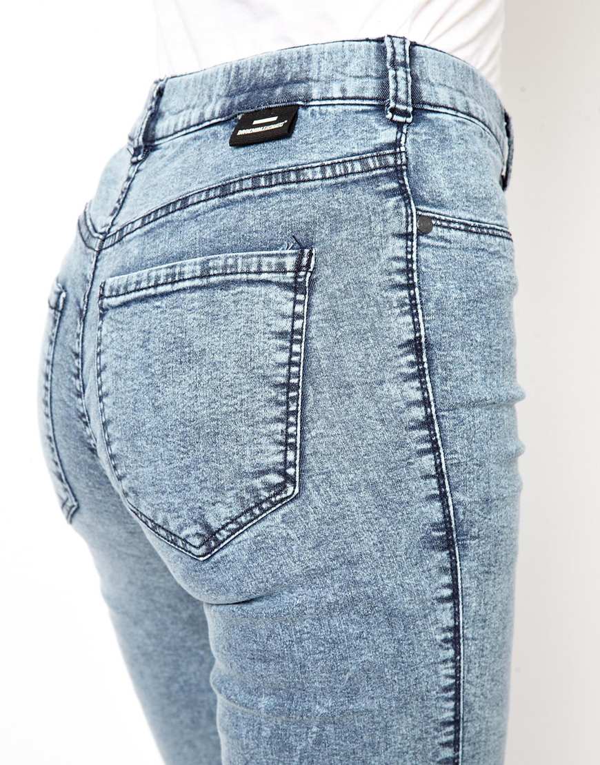 stone washed jeggings