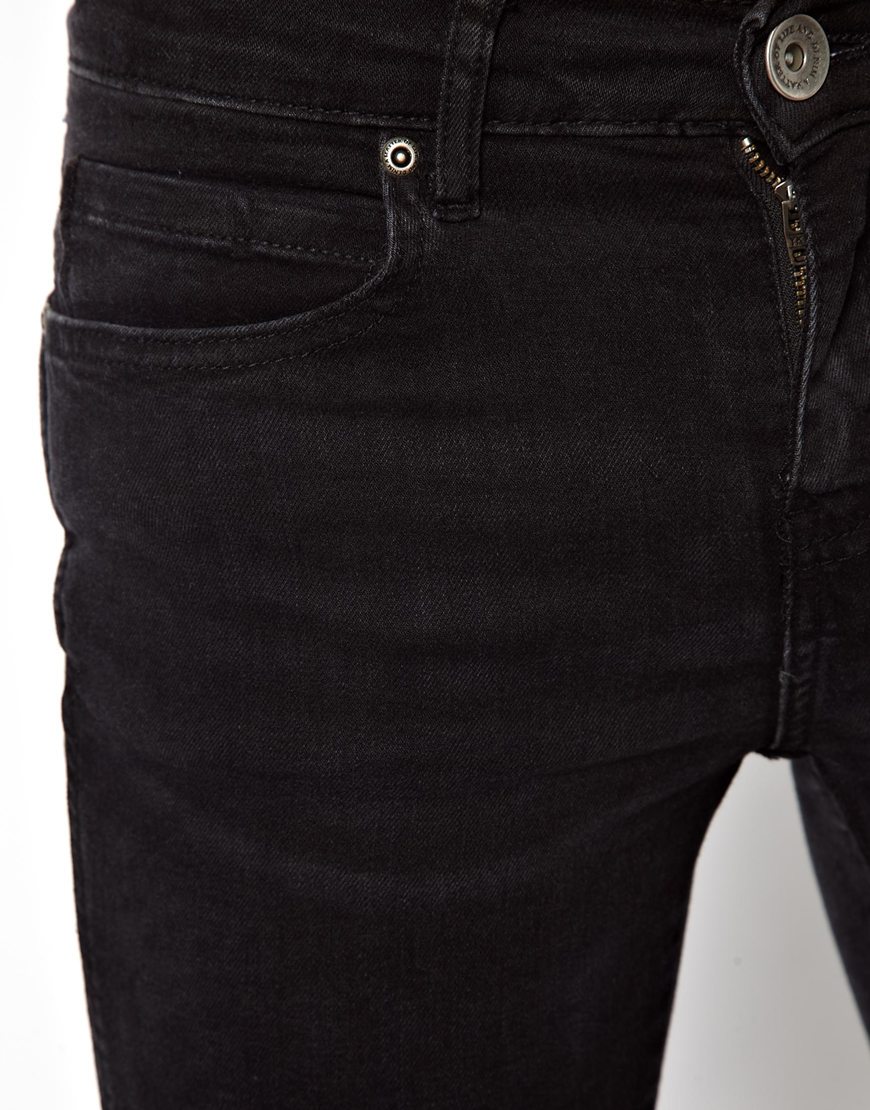 Dr. Denim Denim Snap Skinny Jeans In Black Used - Black for Men - Lyst