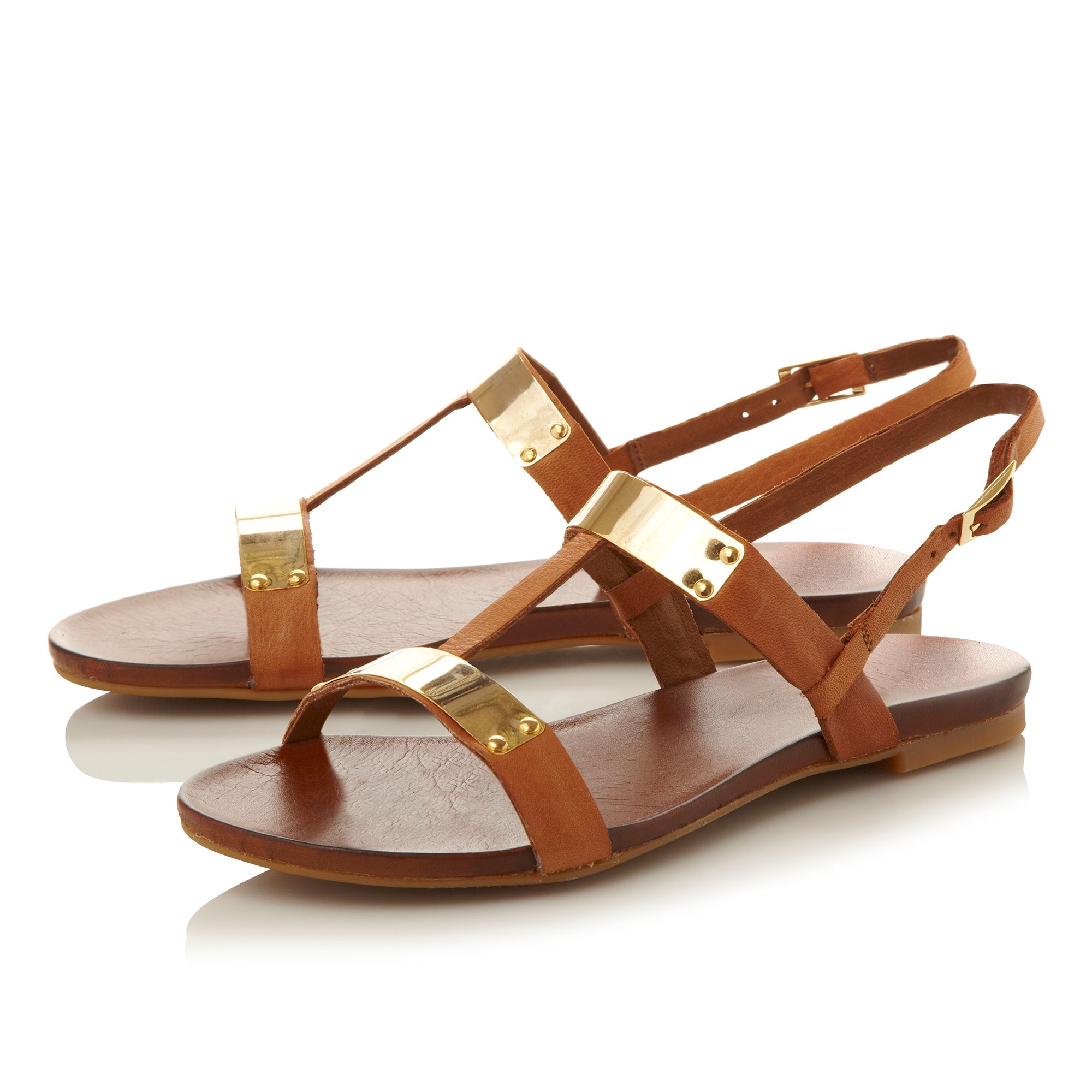 dune sandals tan