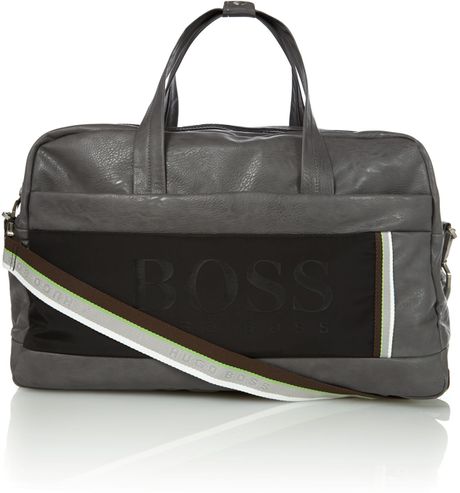 Hugo Boss Logo Holdall Bag in Gray for Men (Grey) | Lyst